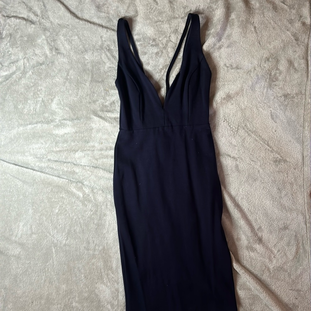 Lulus tight low cut navy dress